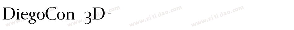 DiegoCon 3D字体转换